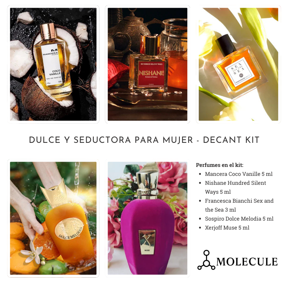 Dulce y seductora para mujer decant kit