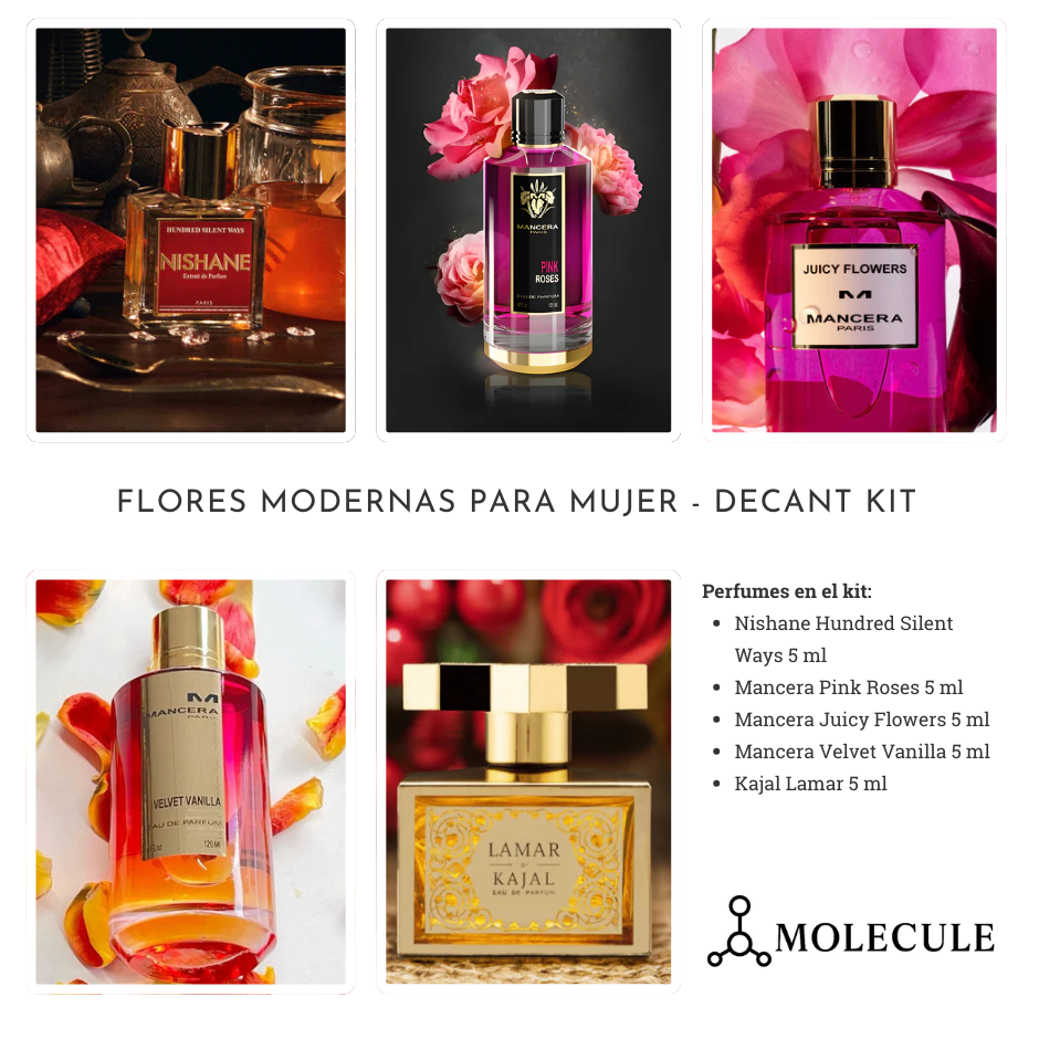 Flores modernas para mujer decant kit