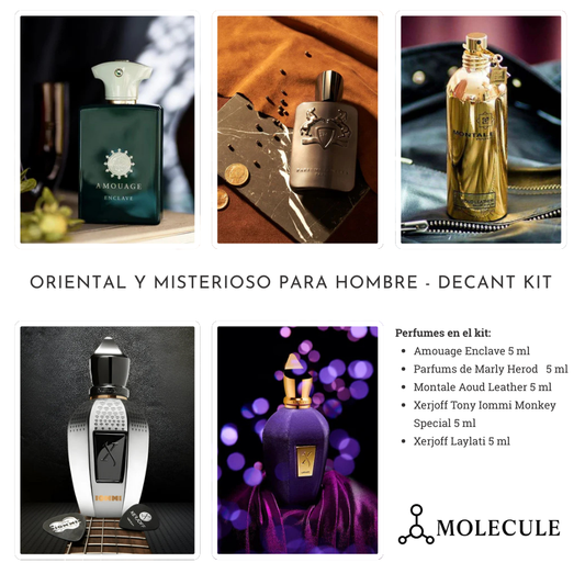 Oriental y misterioso para hombre decant kit